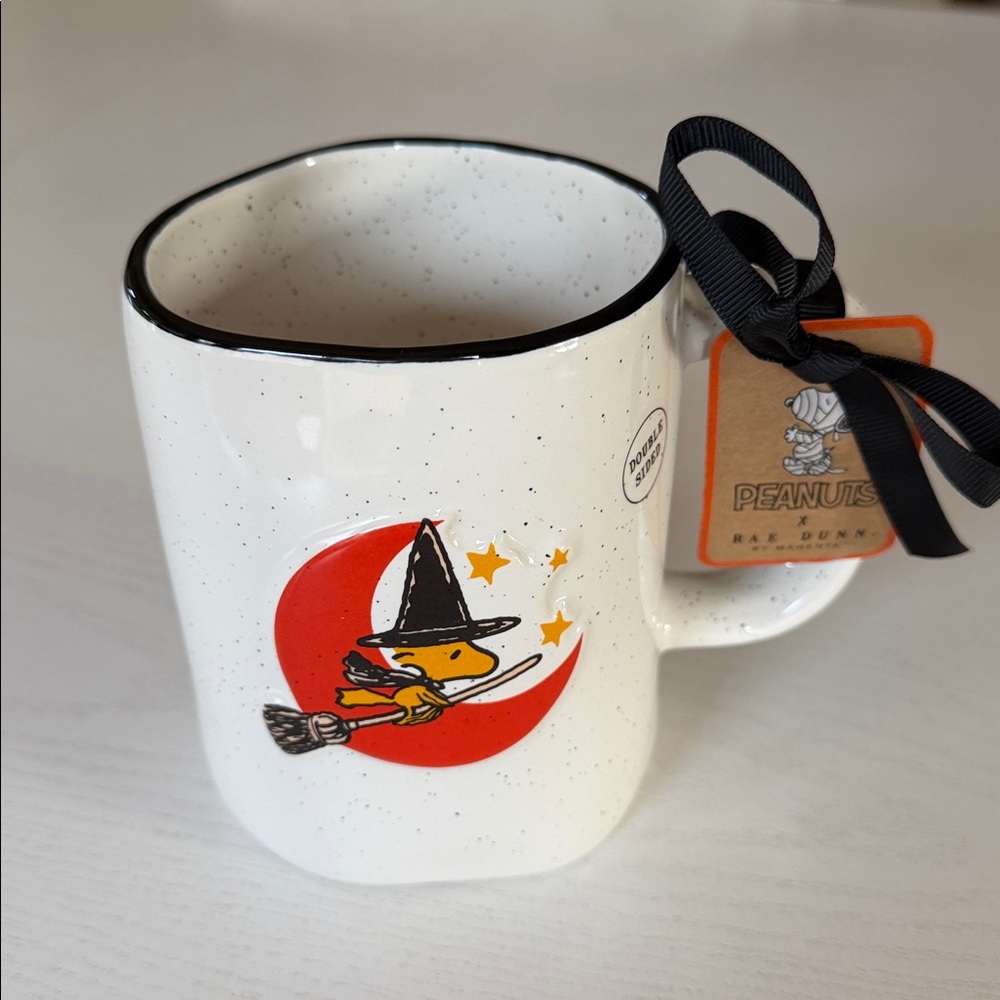 Rae Dunn Woodstock Ceramic Halloween Mug, Peanuts Happy Halloween Coffee Cup